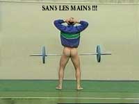 devinez comment il a pu de lever tous ce poid la ...lol